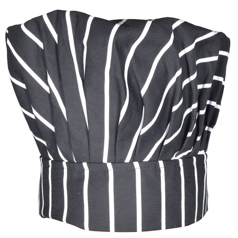 Gorro-cocinero-GOLDEN-negro-