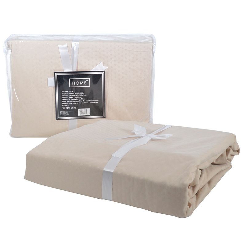 Juego-de-sabanas-king-size-en-microfibra-Beige