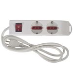 Toma-multiple-c-llave-shuko-modul-4-sal-hl3029-HOME-LEADER