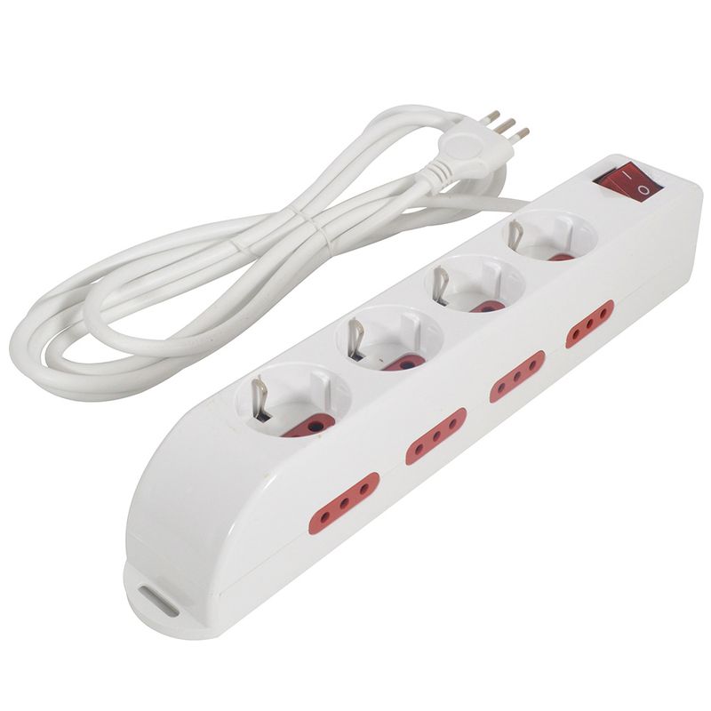 Toma-multiple-c-llave-shuko-modul-8-sal-hl3075-HOME-LEADER