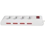 Toma-multiple-c-llave-shuko-modul-8-sal-hl3075-HOME-LEADER