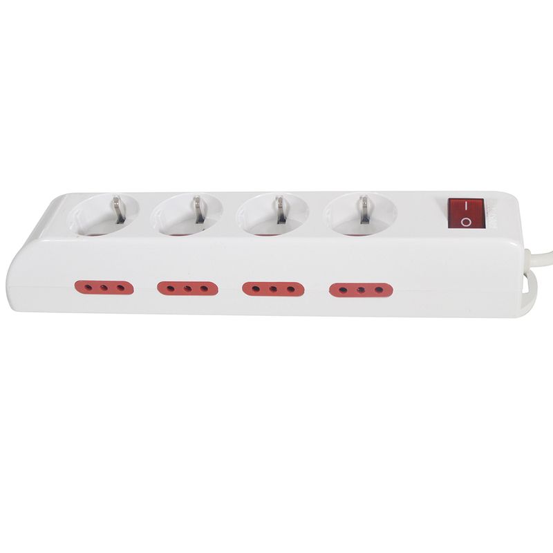 Toma-multiple-c-llave-shuko-modul-8-sal-hl3075-HOME-LEADER