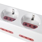 Toma-multiple-c-llave-shuko-modul-8-sal-hl3075-HOME-LEADER