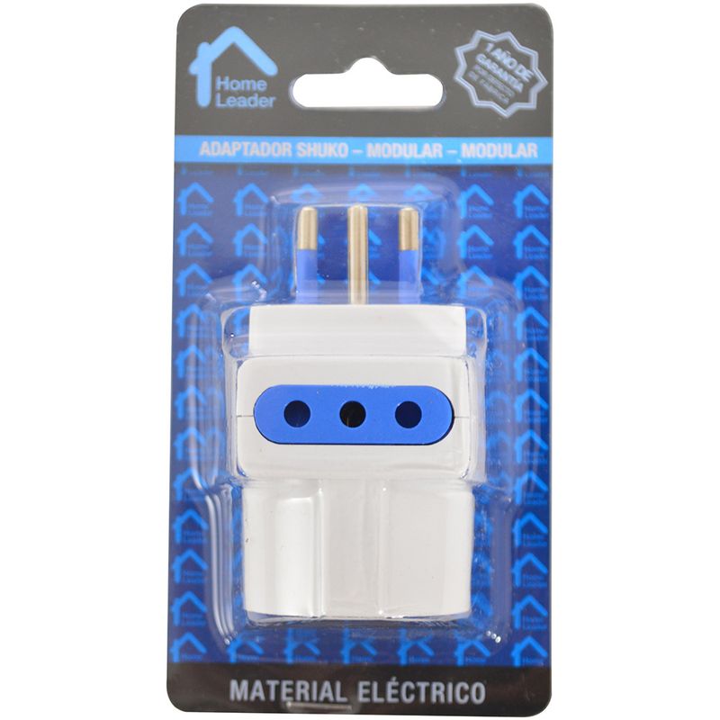 Adaptador-schuko-modular-a-modular-sl1043-de-bajo-consumo-HOME-LEADER