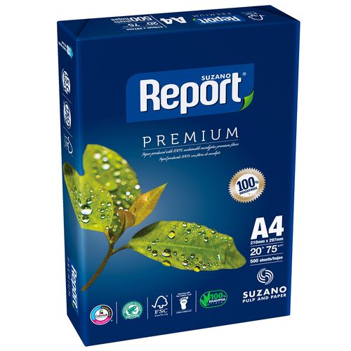 Papel A4 REPORT 75 g 500h