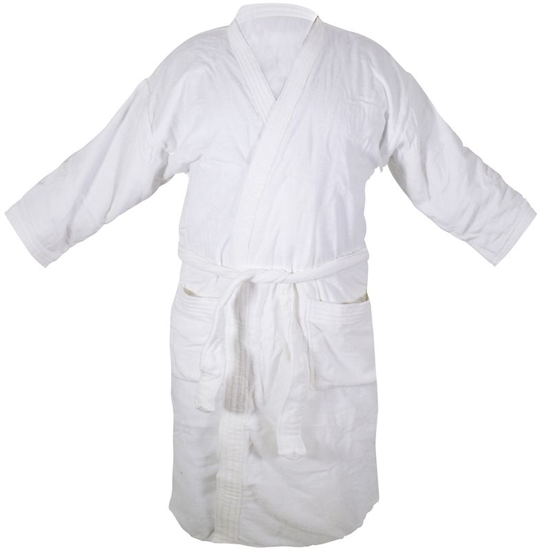 Bata-de-baño-DOHLER-en-velour-Blanco.Talle-P