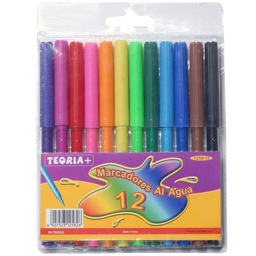 Marcadores TEORIA+ finos 12 un.