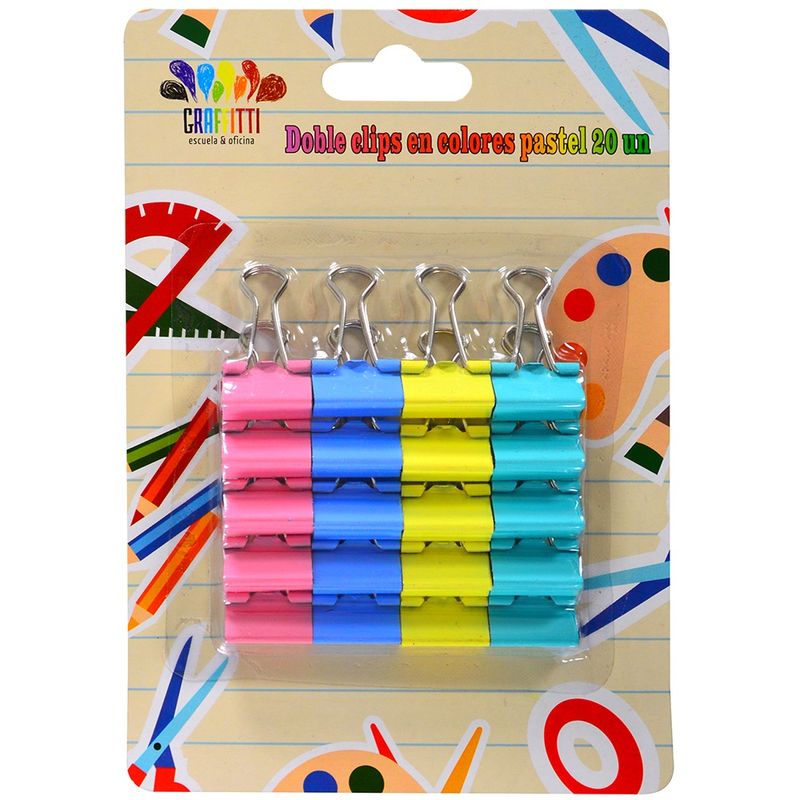 Doble-clip-en-colores-pastel-20-un.-GRAFFITTI