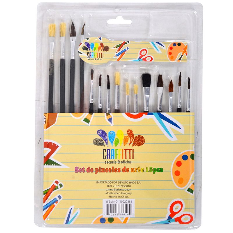 Pinceles-GRAFFITTI-15-piezas