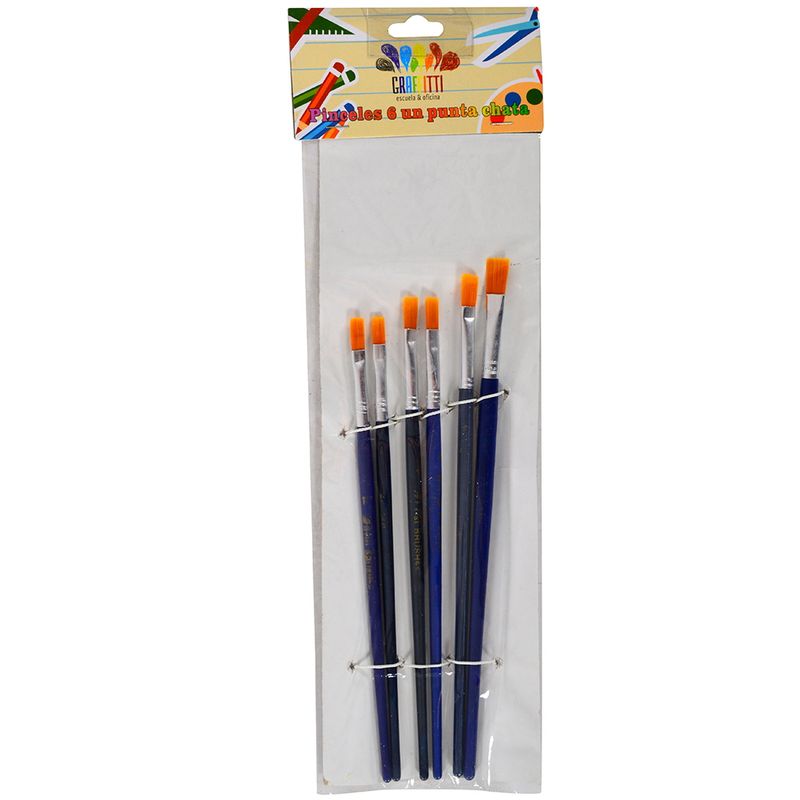 Pinceles-GRAFFITTI-punta-chata-6-unidades