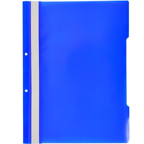 Carpeta tapa transparente A4 azul