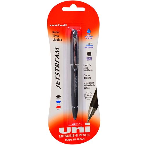 Lapicera UNI Jetstream Oil 1.0 negra