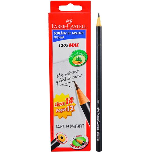 Lápices FABER CASTELL N°2 caja x 14 un.