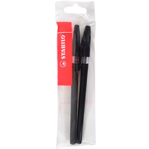 Bolígrafo STABILO Liner 2un. negro