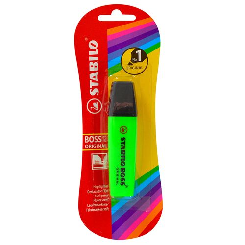 Resaltador STABILO Boss verde