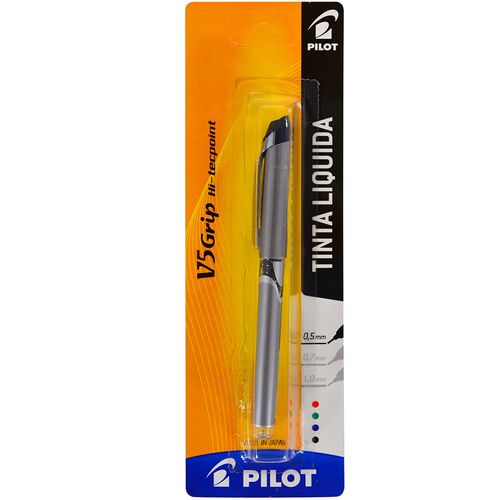 Lapicera PILOT 0.5 tinta liquida con grip negra