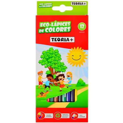 Lápices de colores TEORIA+ ecológicos 12 un.