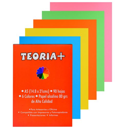 Block papel obra color A5 80 g