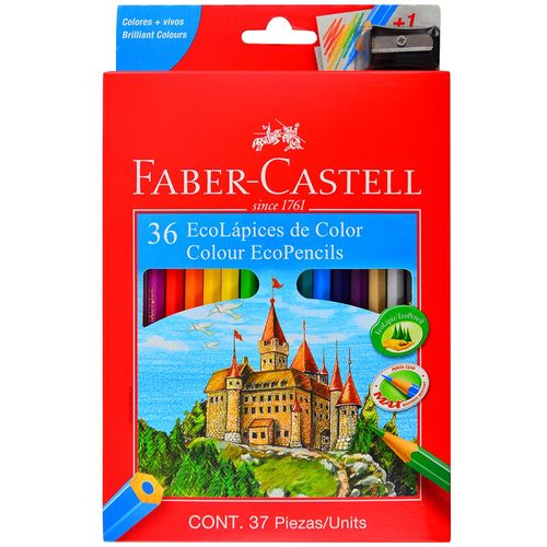 Lápices de colores FABER CASTELL x 36 un.