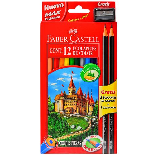 Lápices de colores FABER CASTELL 12 un.
