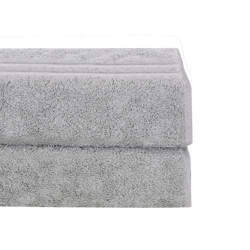 Toalla de baño BUDDEMEYER 77 x 140 cm Gris plata