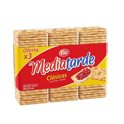 Galletas Cracker MEDIATARDE Lia 330 g