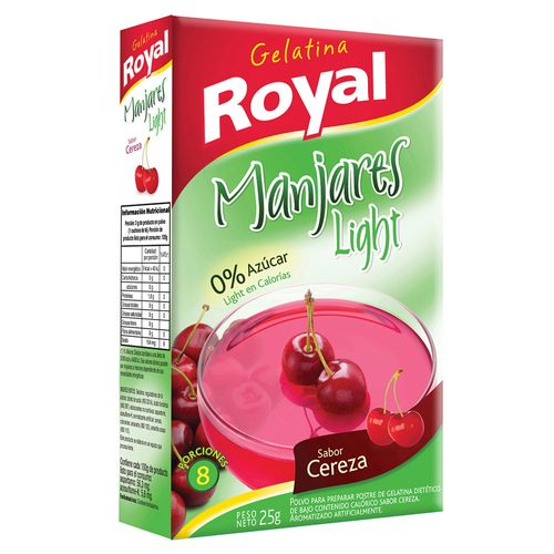 Gelatina ROYAL light cereza 25 g