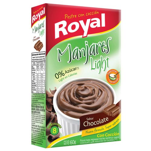 Postre chocolate light ROYAL doble 60 g