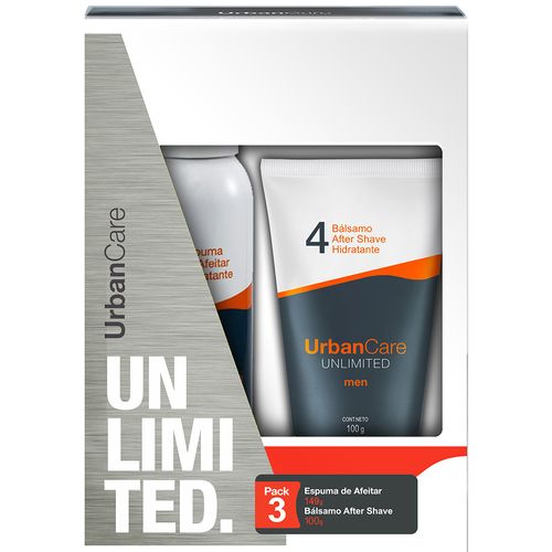 Estuche URBAN CARE Unlimited espuma + bálsamo 2 un.