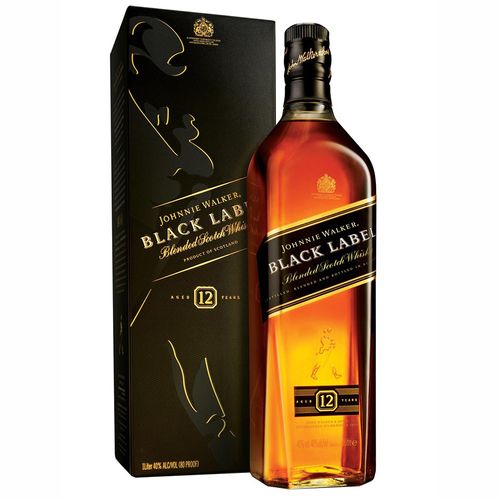 Whisky Escocés JOHNNIE WALKER Negro 1 L
