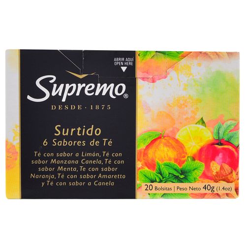 Té SUPREMO 6 un. 20 un.