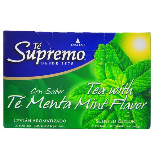 Té SUPREMO menta 20 un.