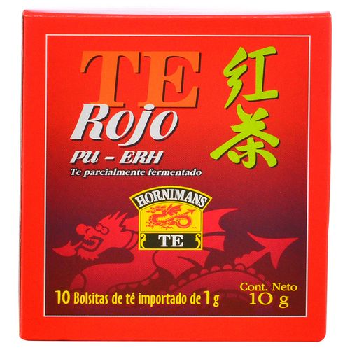 Té HORNIMANS rojo 10 un.
