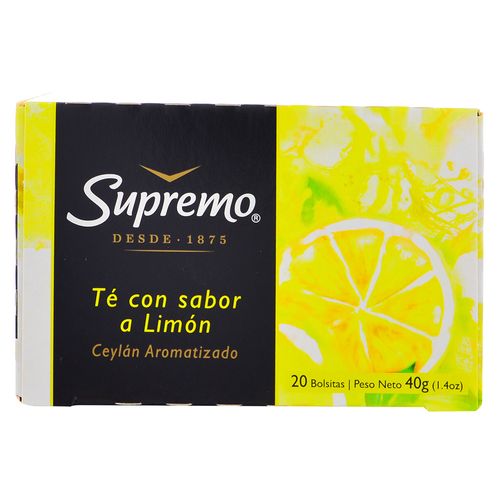 Té SUPREMO limón 20 un.