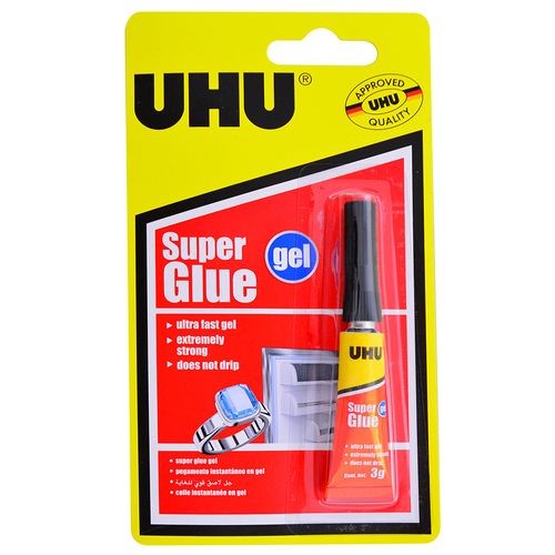 Pegamento UHU super glue gel 3 grs