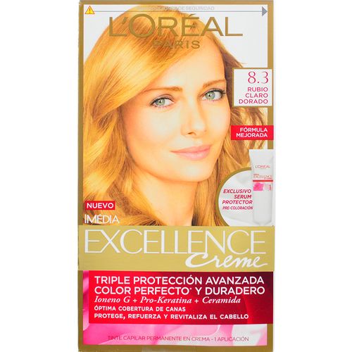Coloración EXCELLENCE Rubio Claro Dorado 8.3