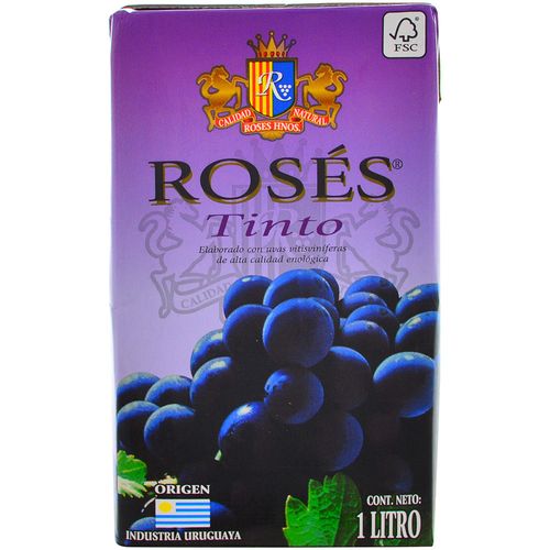 Vino Tinto de mesa Roses 1 L