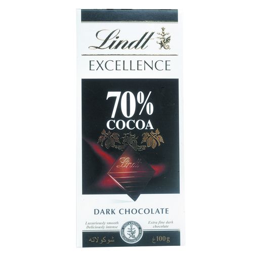 Chocolate LINDT LINDOR Extra Chocolate Amargo 70% 100 g