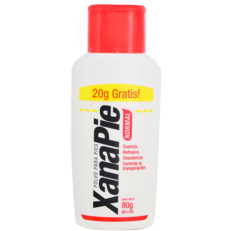 Polvo-Para-Pies-XANAPIE-Rojo-80-g-Promocion