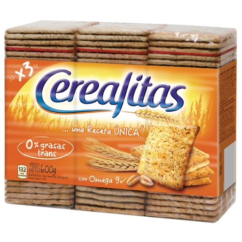 Galletas Cerealitas Clásicas Tripack 600 g