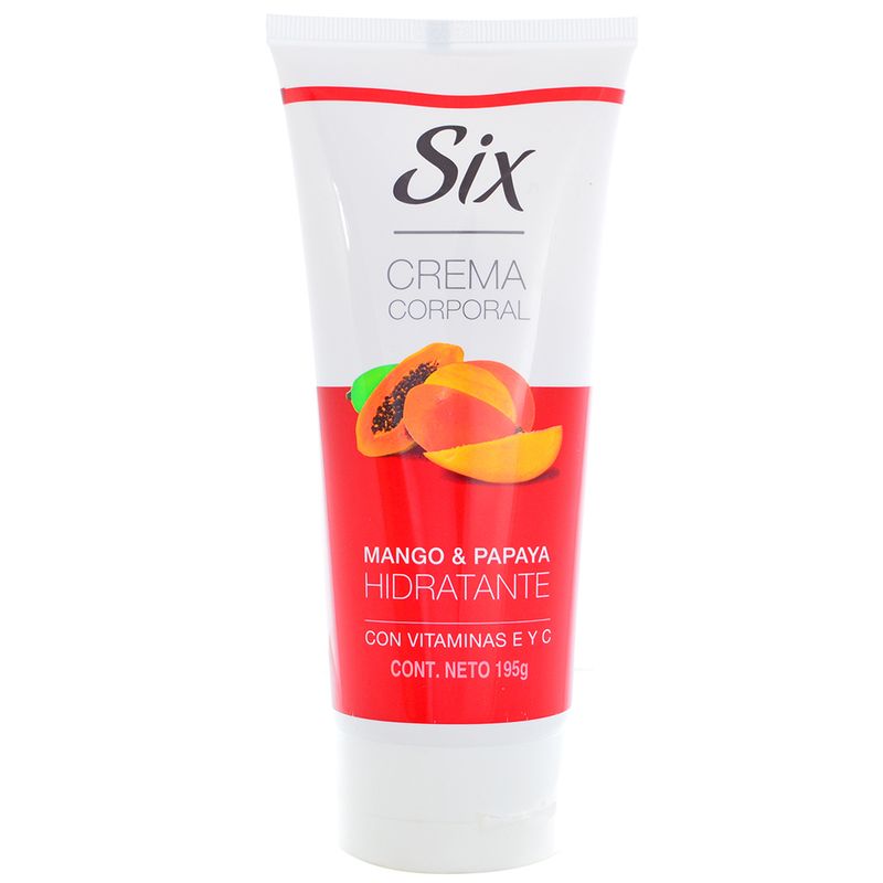 Crema-Corporal-SIX-Mango-y-Papaya-pm.-195-g