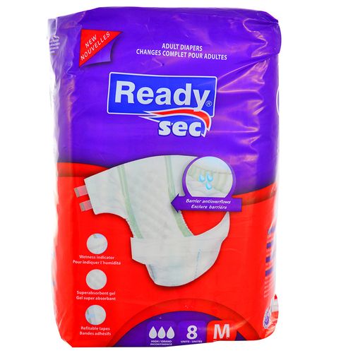 Pañal adulto READYSEC M 8 un.
