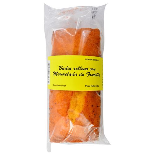 Budín de Vainilla Relleno de Frutilla 330 g