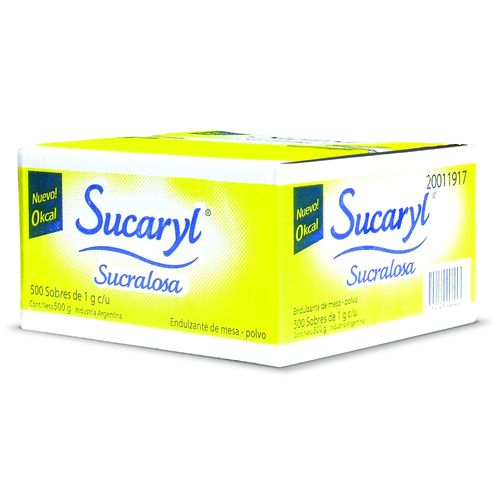 Edulcorante SUCARYL sucralosa 500 sobres
