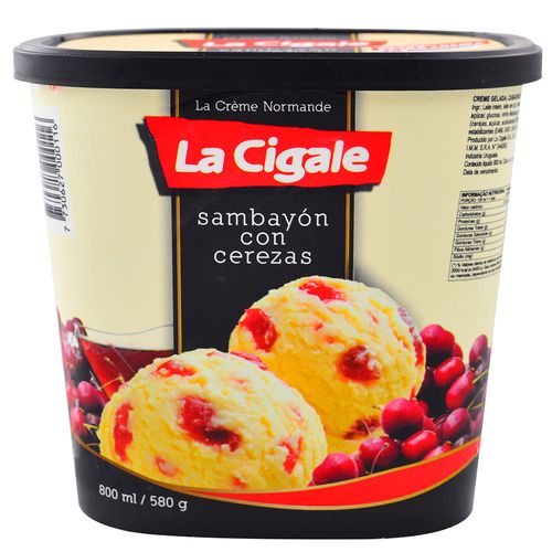Helado sambayón LA CIGALE 800 ml