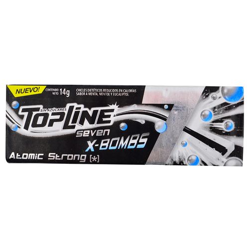 Chicle TOPLINE 7 Atomic Strongt 14 g
