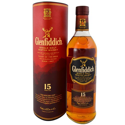 Whisky Escocés GLENFIDDICH 15 años 700 ml