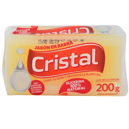 Jabón en barra CRISTAL 200 g