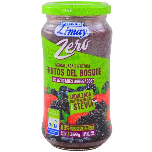 Mermelada LIMAY frutos del bosque zero azúcar 360 g