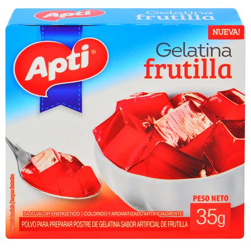 Gelatina APTI frutilla 35 g